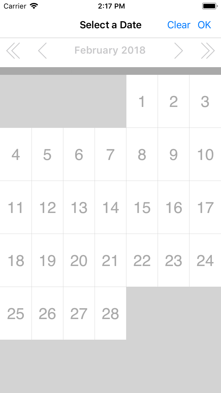 CalendarPickerView